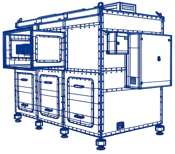 Kombinovaná svorková skříň VN jako součást generátorového celku