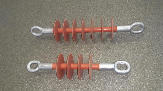 Tension, post and supporting line insulators